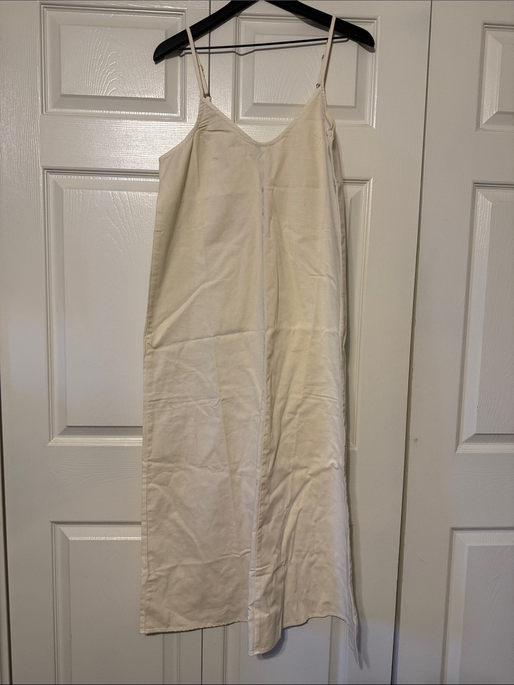 Double Zero Cream Maxi Slip Dress